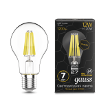 Лампа Gauss LED Filament Graphene A60 E27 12W 1280lm 4100К